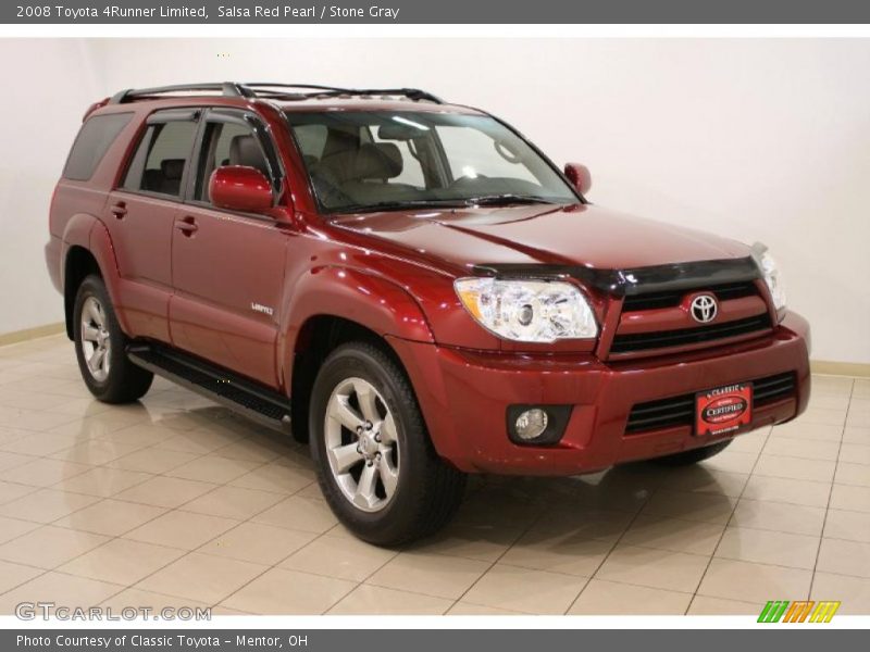 Salsa Red Pearl / Stone Gray 2008 Toyota 4Runner Limited