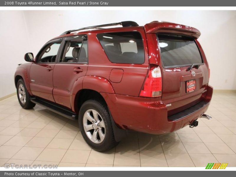 Salsa Red Pearl / Stone Gray 2008 Toyota 4Runner Limited