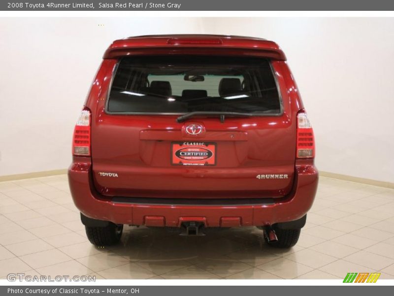 Salsa Red Pearl / Stone Gray 2008 Toyota 4Runner Limited
