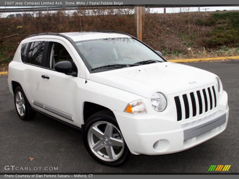 Stone White / Pastel Pebble Beige 2007 Jeep Compass Limited 4x4