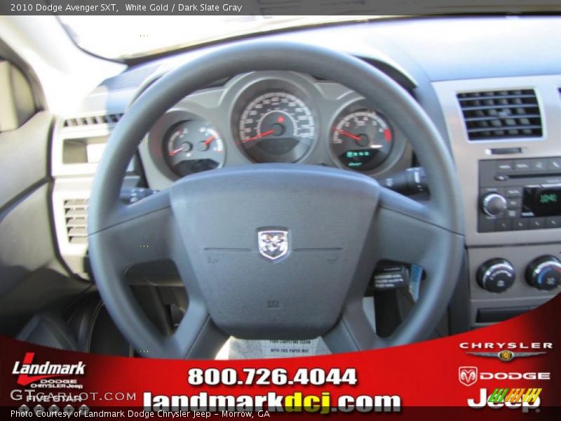 White Gold / Dark Slate Gray 2010 Dodge Avenger SXT