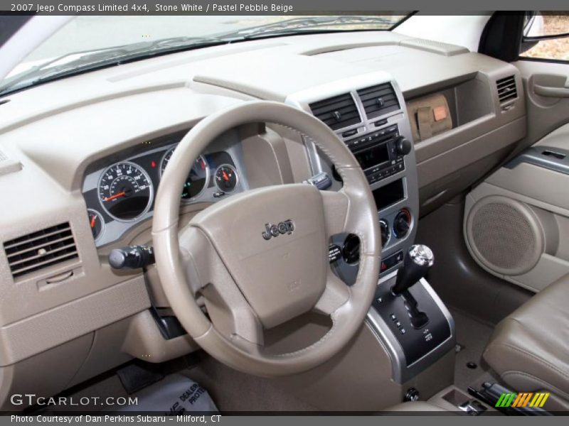 Stone White / Pastel Pebble Beige 2007 Jeep Compass Limited 4x4