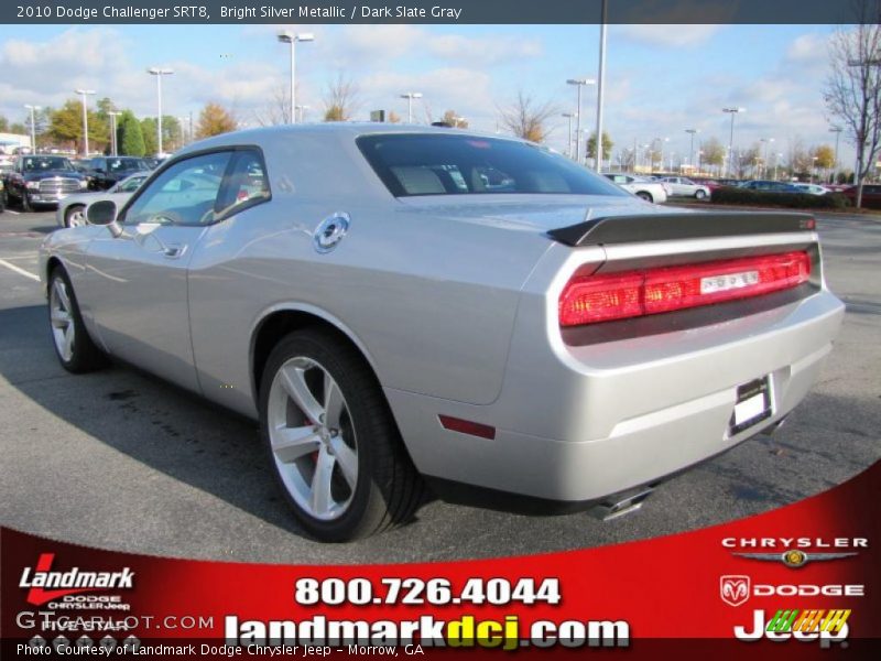 Bright Silver Metallic / Dark Slate Gray 2010 Dodge Challenger SRT8