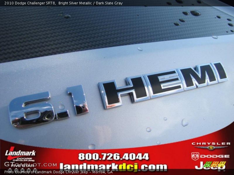 Bright Silver Metallic / Dark Slate Gray 2010 Dodge Challenger SRT8