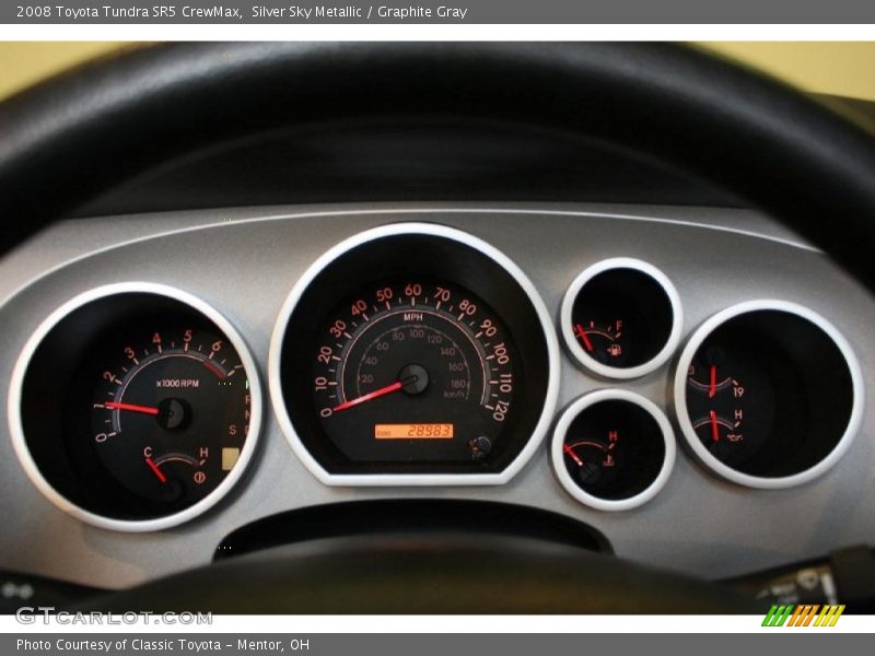 Silver Sky Metallic / Graphite Gray 2008 Toyota Tundra SR5 CrewMax