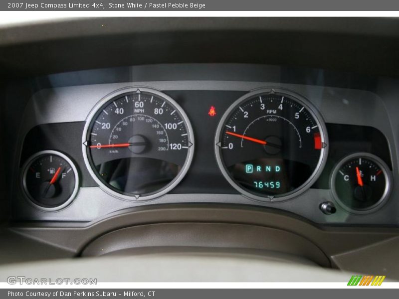 Stone White / Pastel Pebble Beige 2007 Jeep Compass Limited 4x4