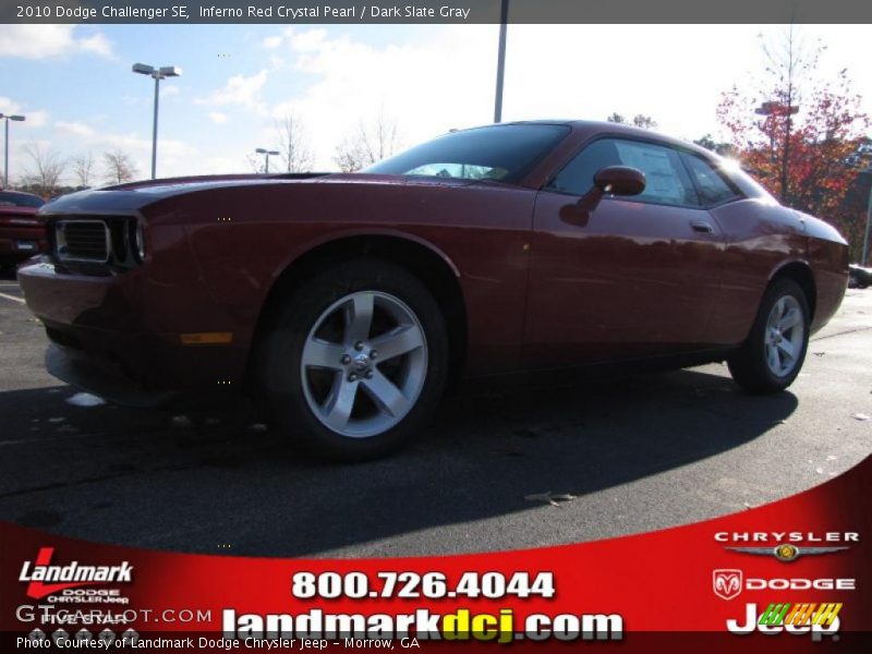 Inferno Red Crystal Pearl / Dark Slate Gray 2010 Dodge Challenger SE