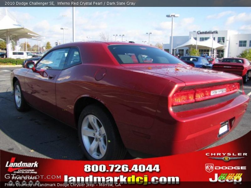 Inferno Red Crystal Pearl / Dark Slate Gray 2010 Dodge Challenger SE
