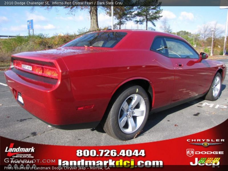 Inferno Red Crystal Pearl / Dark Slate Gray 2010 Dodge Challenger SE