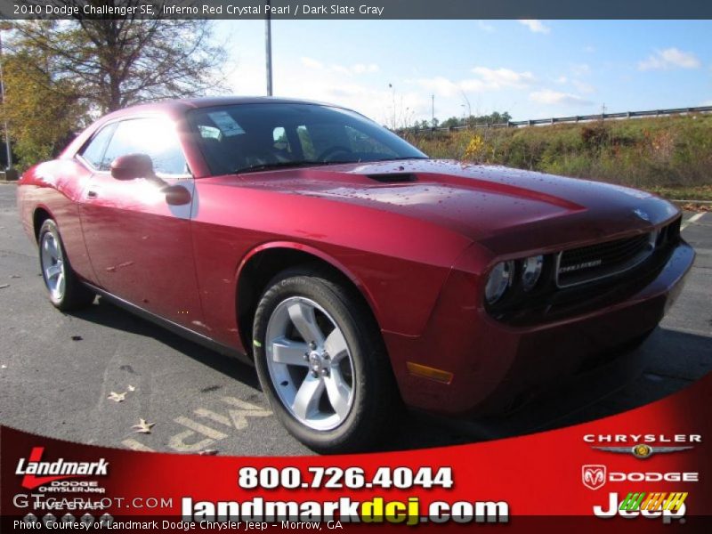 Inferno Red Crystal Pearl / Dark Slate Gray 2010 Dodge Challenger SE