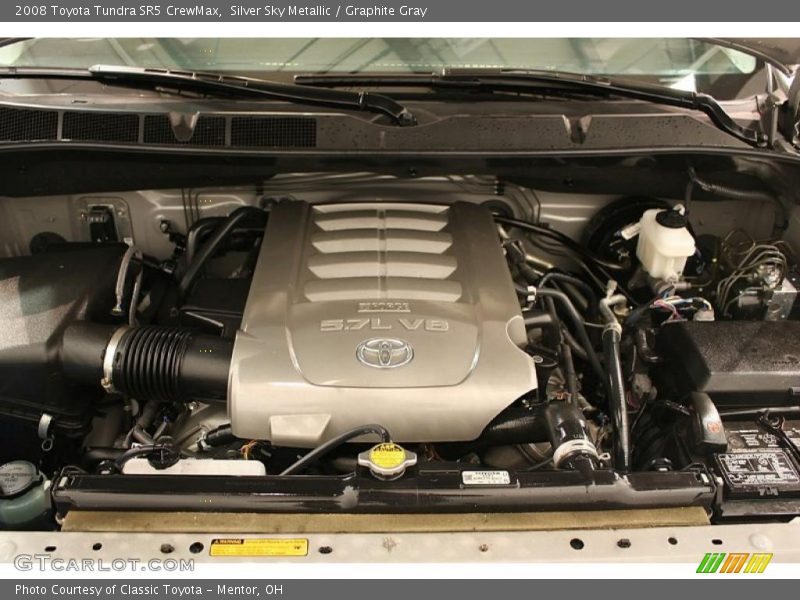 Silver Sky Metallic / Graphite Gray 2008 Toyota Tundra SR5 CrewMax