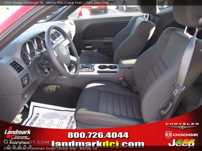 Inferno Red Crystal Pearl / Dark Slate Gray 2010 Dodge Challenger SE