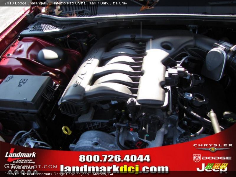 Inferno Red Crystal Pearl / Dark Slate Gray 2010 Dodge Challenger SE