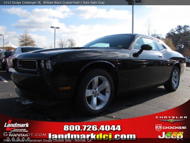 Brilliant Black Crystal Pearl / Dark Slate Gray 2010 Dodge Challenger SE
