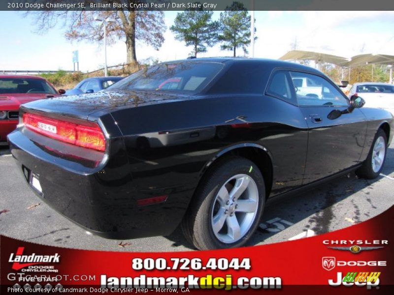 Brilliant Black Crystal Pearl / Dark Slate Gray 2010 Dodge Challenger SE