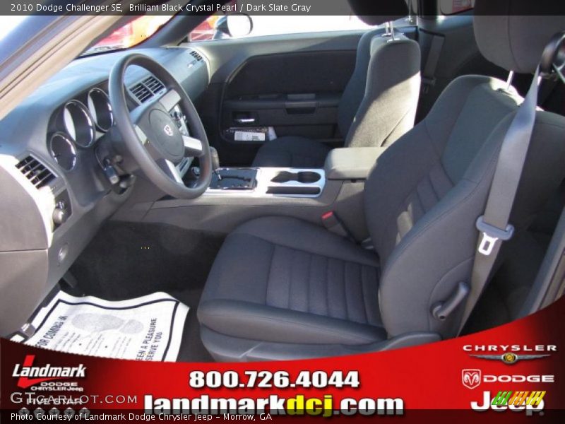 Brilliant Black Crystal Pearl / Dark Slate Gray 2010 Dodge Challenger SE