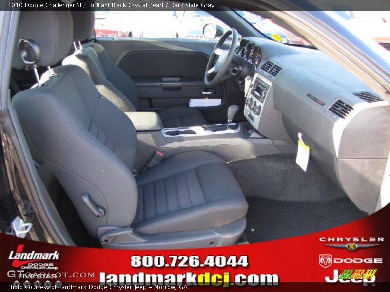 Brilliant Black Crystal Pearl / Dark Slate Gray 2010 Dodge Challenger SE