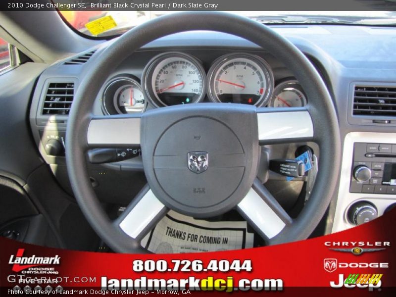 Brilliant Black Crystal Pearl / Dark Slate Gray 2010 Dodge Challenger SE