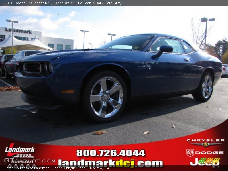 Deep Water Blue Pearl / Dark Slate Gray 2010 Dodge Challenger R/T