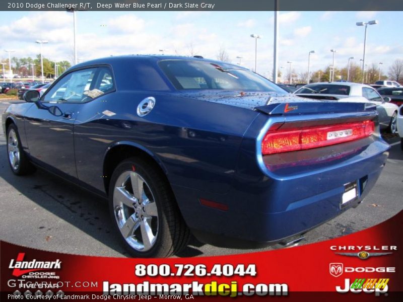 Deep Water Blue Pearl / Dark Slate Gray 2010 Dodge Challenger R/T