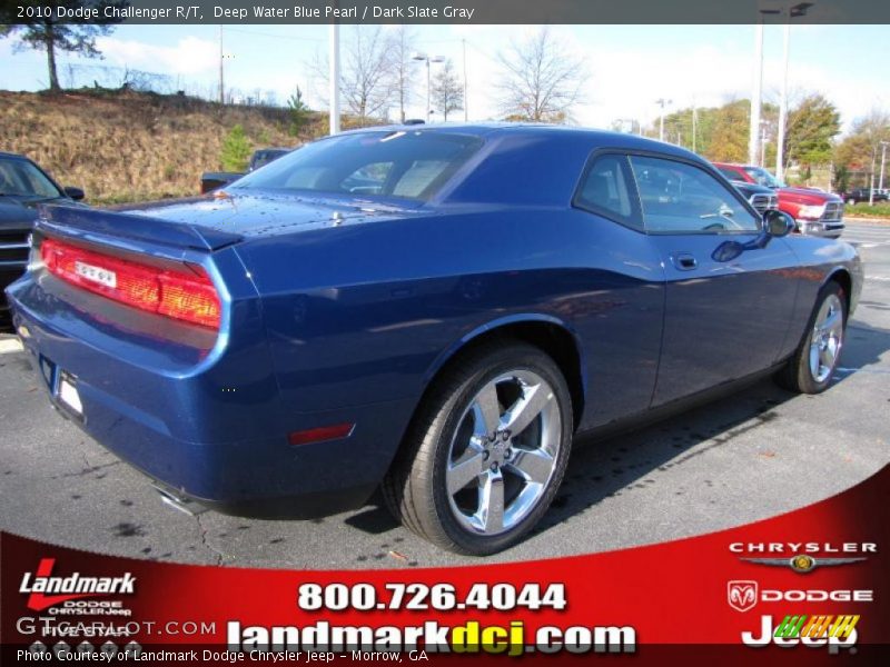 Deep Water Blue Pearl / Dark Slate Gray 2010 Dodge Challenger R/T
