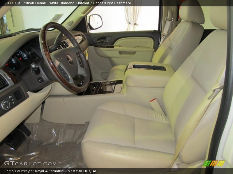 White Diamond Tintcoat / Cocoa/Light Cashmere 2011 GMC Yukon Denali