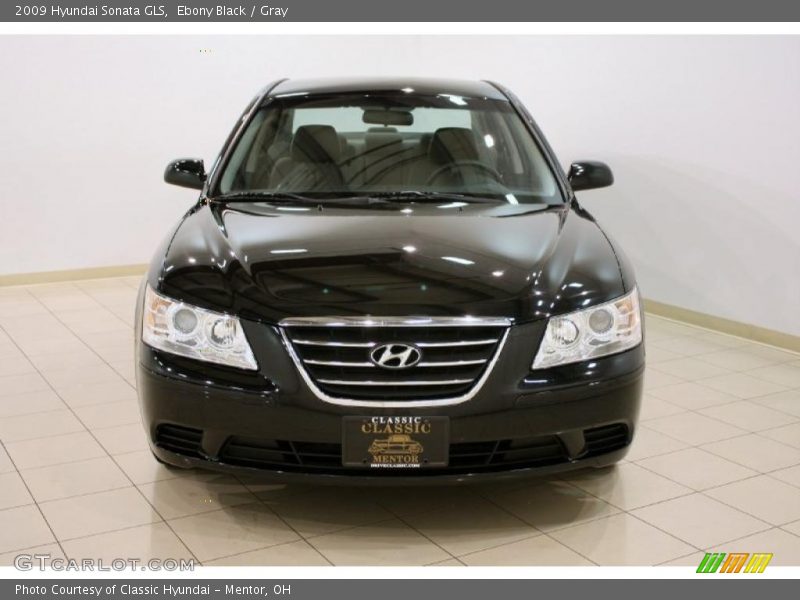 Ebony Black / Gray 2009 Hyundai Sonata GLS