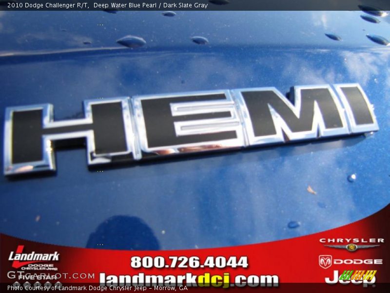 Deep Water Blue Pearl / Dark Slate Gray 2010 Dodge Challenger R/T