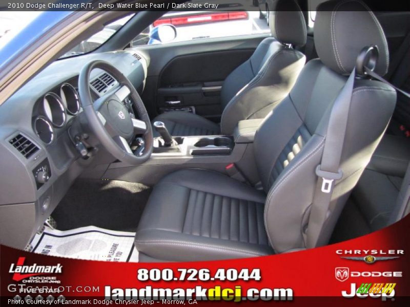Deep Water Blue Pearl / Dark Slate Gray 2010 Dodge Challenger R/T