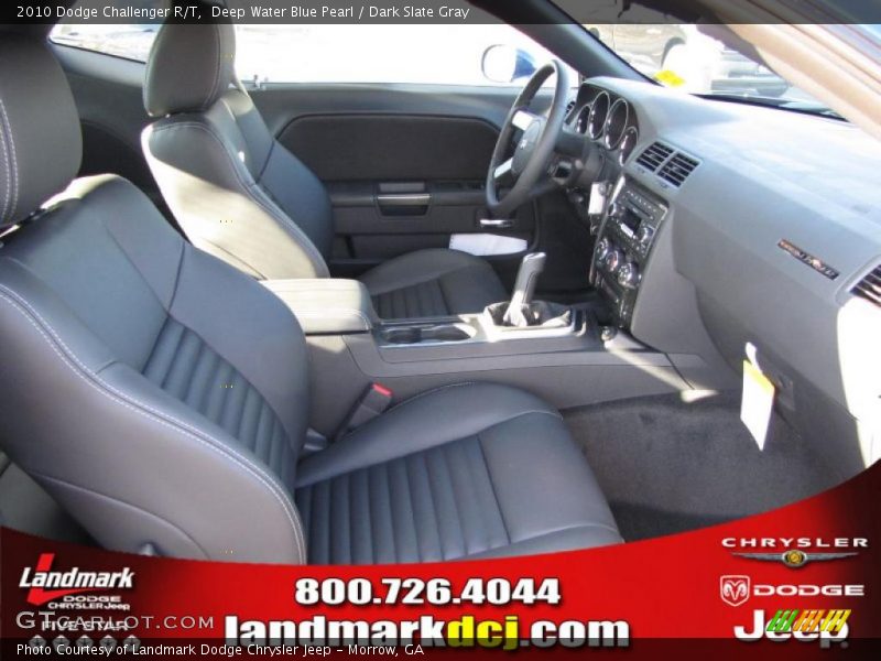 Deep Water Blue Pearl / Dark Slate Gray 2010 Dodge Challenger R/T