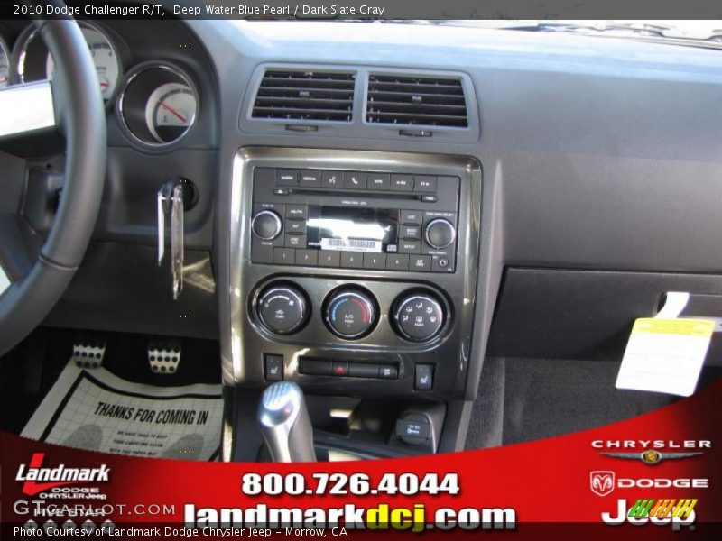 Deep Water Blue Pearl / Dark Slate Gray 2010 Dodge Challenger R/T