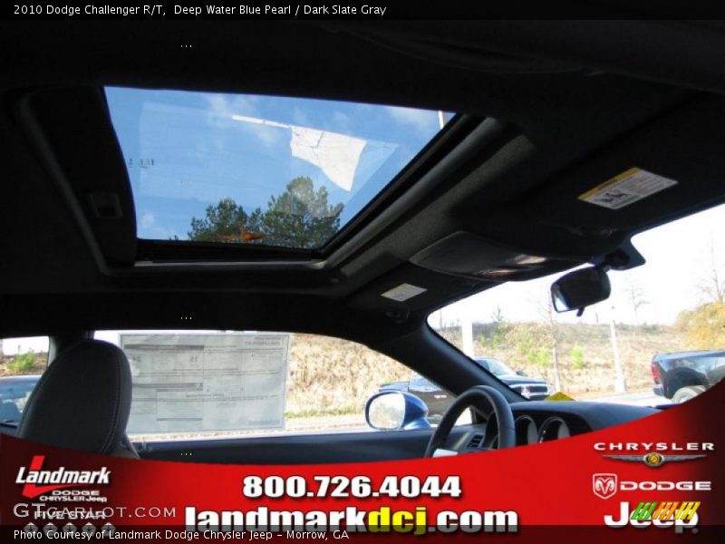 Deep Water Blue Pearl / Dark Slate Gray 2010 Dodge Challenger R/T