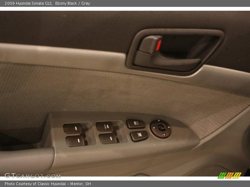 Ebony Black / Gray 2009 Hyundai Sonata GLS