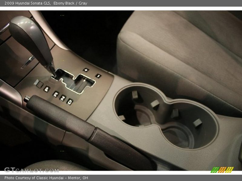 Ebony Black / Gray 2009 Hyundai Sonata GLS