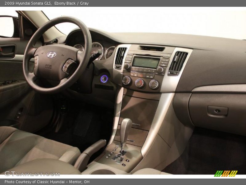 Ebony Black / Gray 2009 Hyundai Sonata GLS