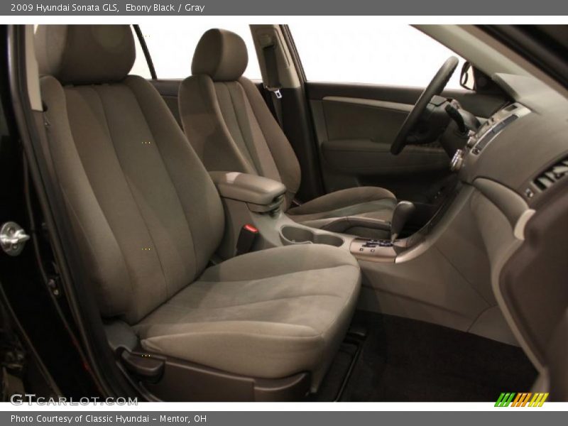 Ebony Black / Gray 2009 Hyundai Sonata GLS