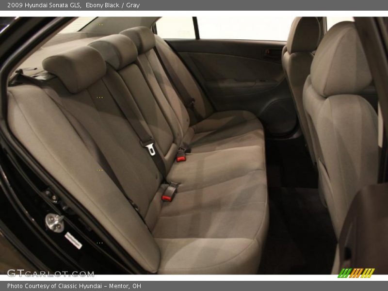 Ebony Black / Gray 2009 Hyundai Sonata GLS