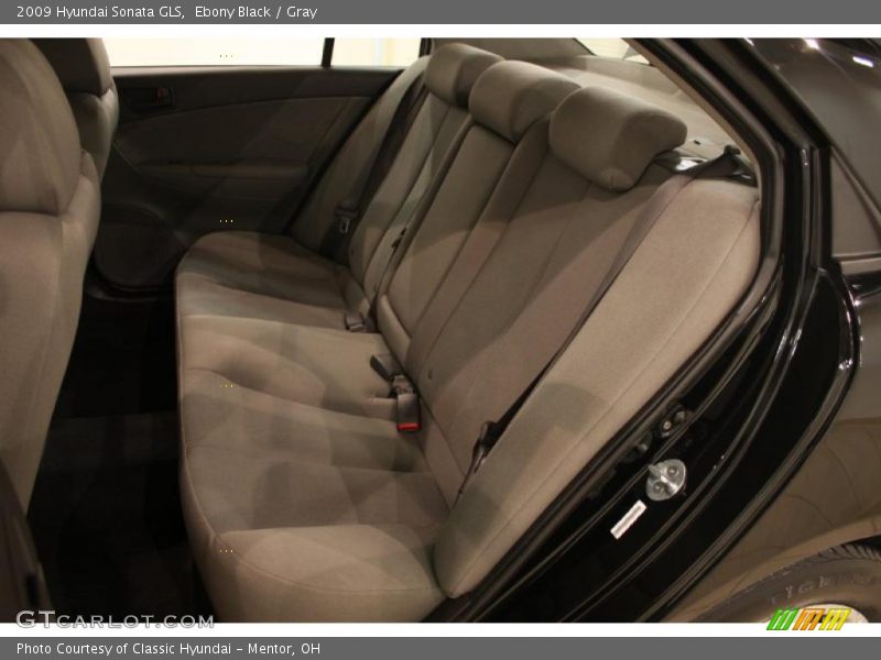 Ebony Black / Gray 2009 Hyundai Sonata GLS