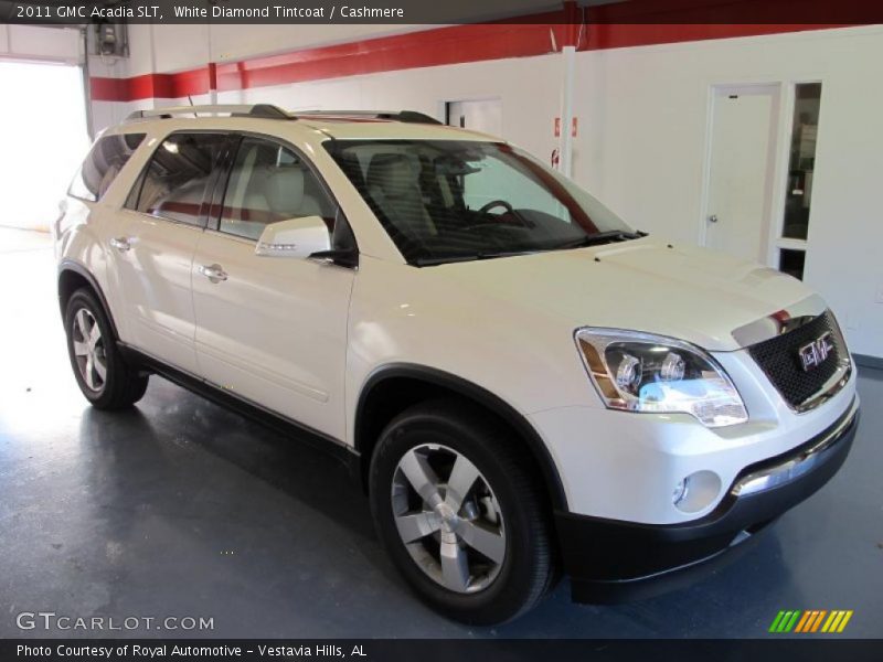 White Diamond Tintcoat / Cashmere 2011 GMC Acadia SLT