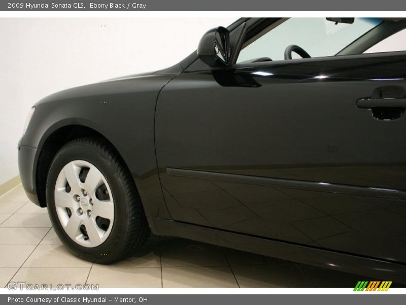 Ebony Black / Gray 2009 Hyundai Sonata GLS