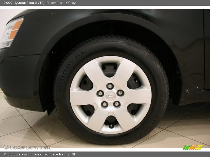 Ebony Black / Gray 2009 Hyundai Sonata GLS