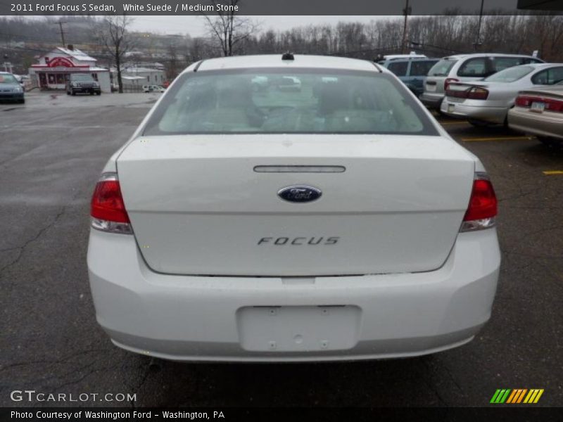 White Suede / Medium Stone 2011 Ford Focus S Sedan