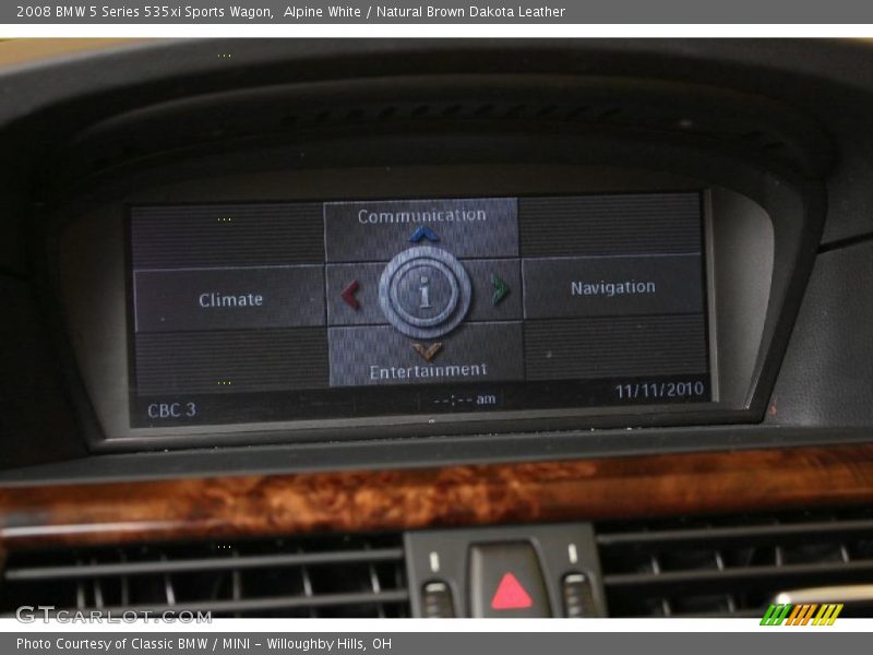 Alpine White / Natural Brown Dakota Leather 2008 BMW 5 Series 535xi Sports Wagon