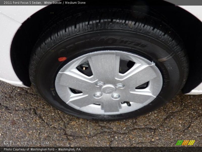 White Suede / Medium Stone 2011 Ford Focus S Sedan