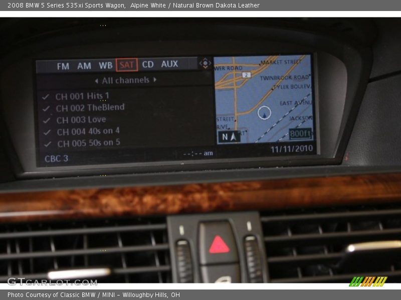 Alpine White / Natural Brown Dakota Leather 2008 BMW 5 Series 535xi Sports Wagon