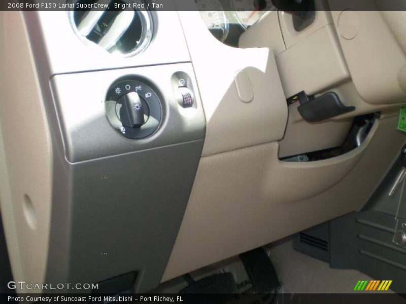 Bright Red / Tan 2008 Ford F150 Lariat SuperCrew
