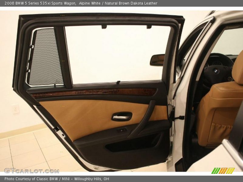Alpine White / Natural Brown Dakota Leather 2008 BMW 5 Series 535xi Sports Wagon