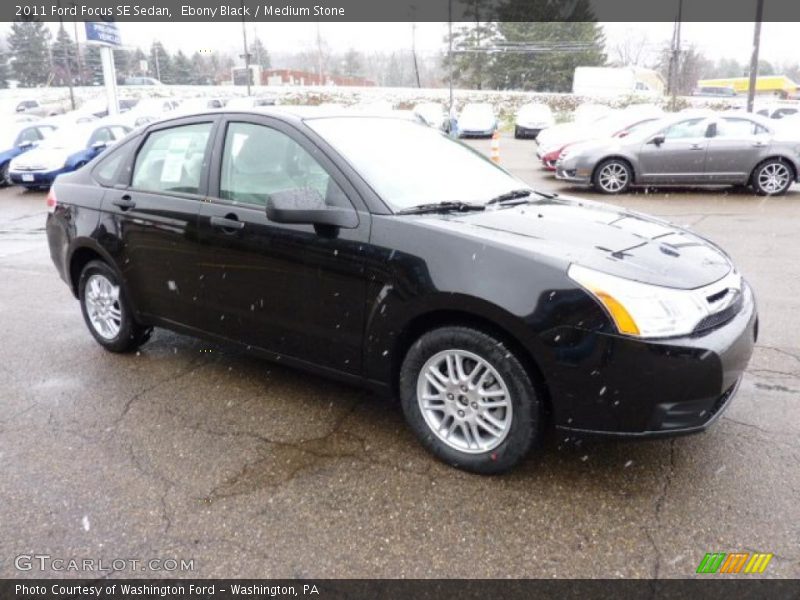 Ebony Black / Medium Stone 2011 Ford Focus SE Sedan