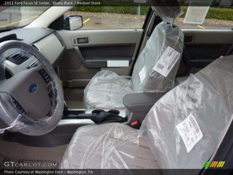 Ebony Black / Medium Stone 2011 Ford Focus SE Sedan