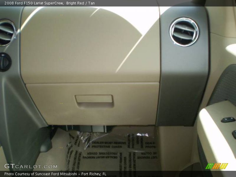 Bright Red / Tan 2008 Ford F150 Lariat SuperCrew